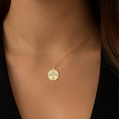 Botonee Cross Medallion Pendant