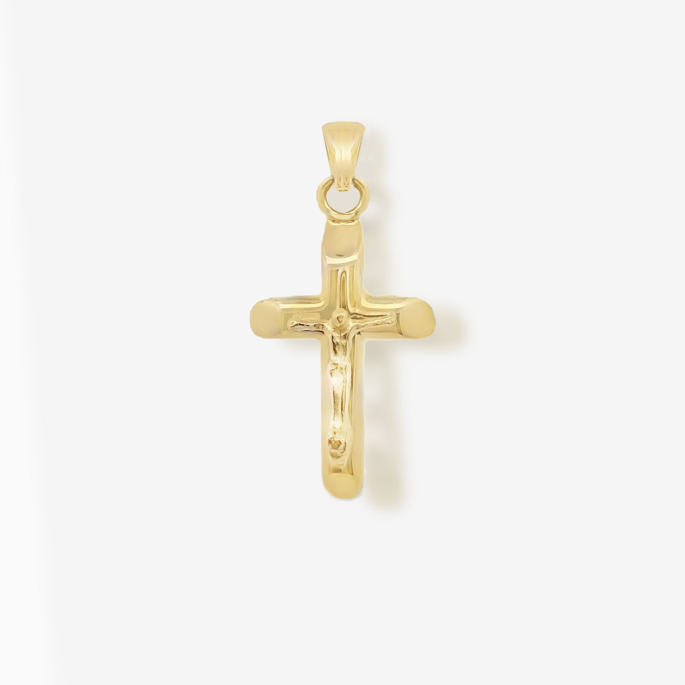 Mini Gold Crucifix Cross Pendant