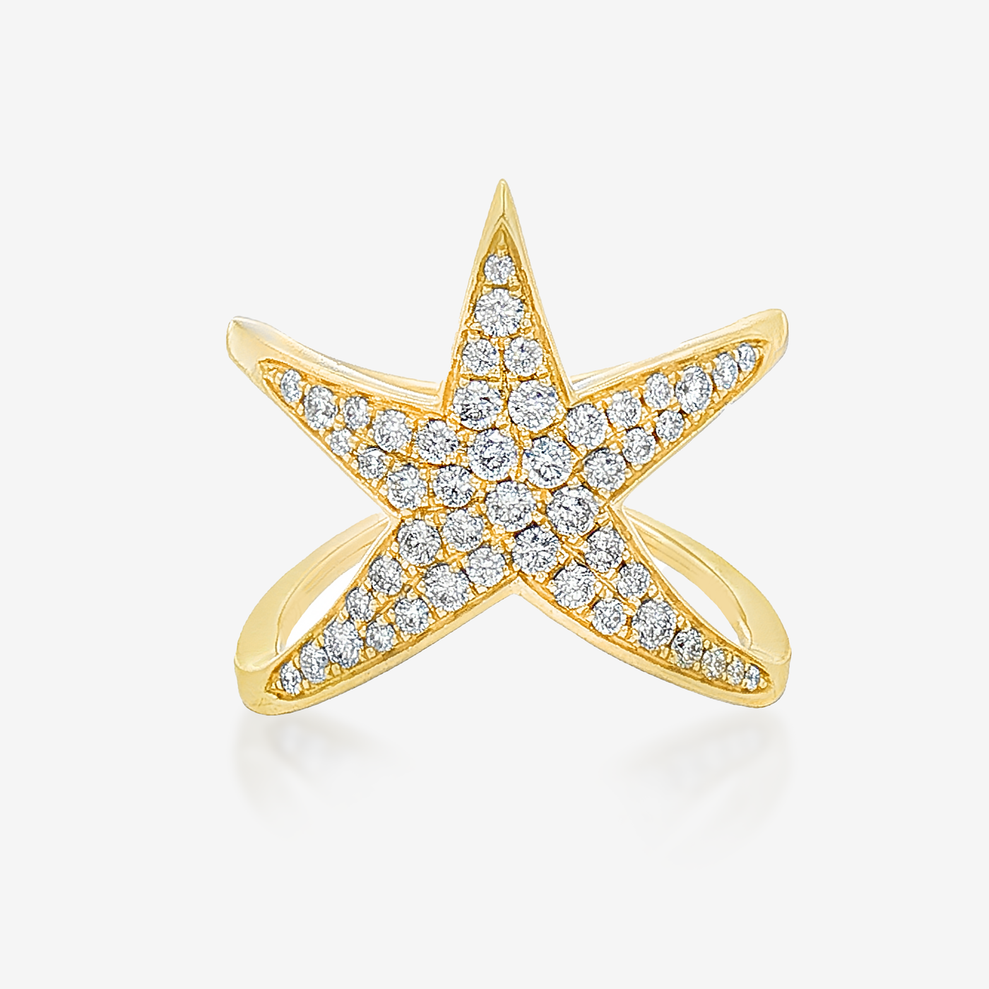 Pave Diamond Star Ring