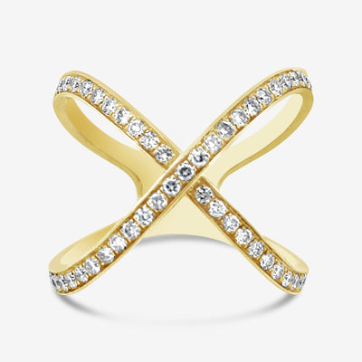 diamond x ring