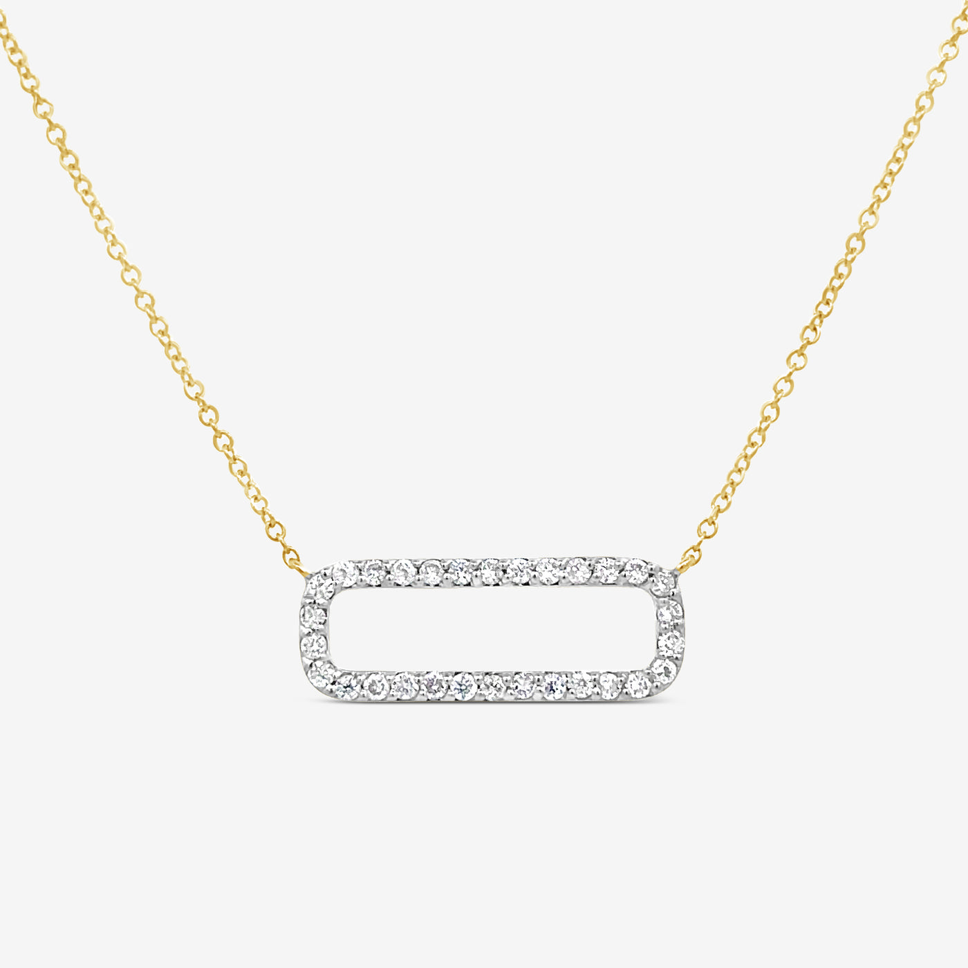 diamond link necklace