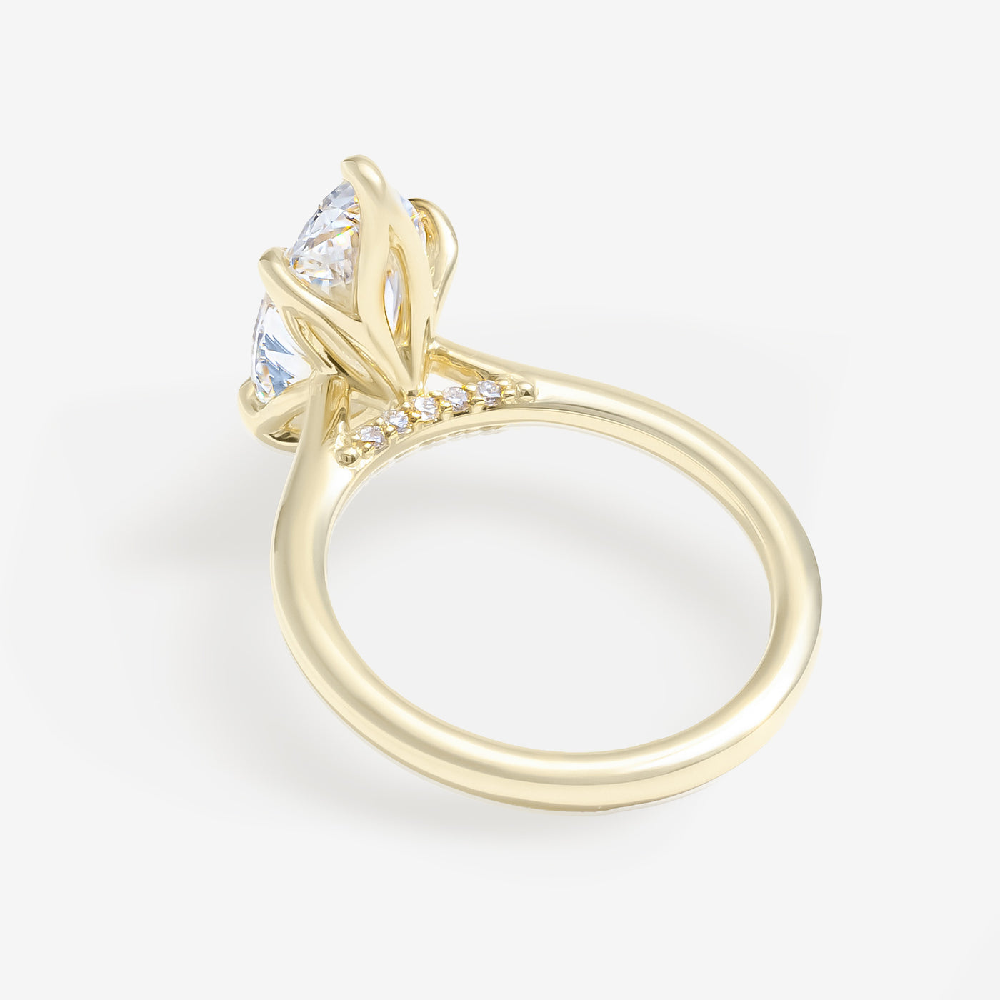 Petal Solitaire - Marquise Engagement Ring