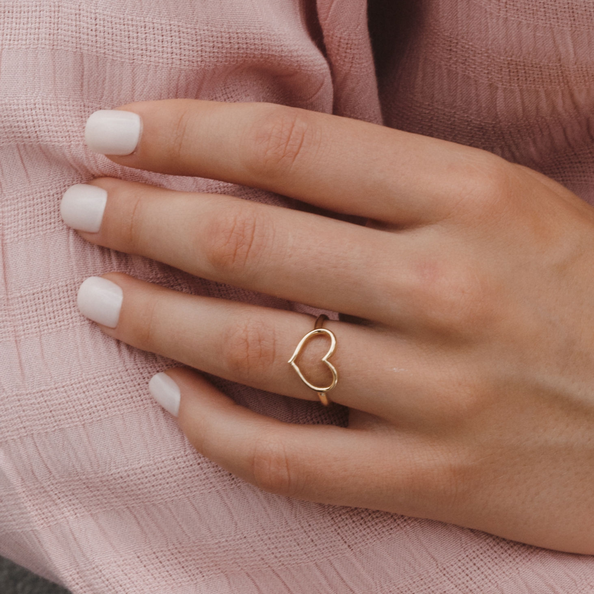 Petite Open Heart Ring