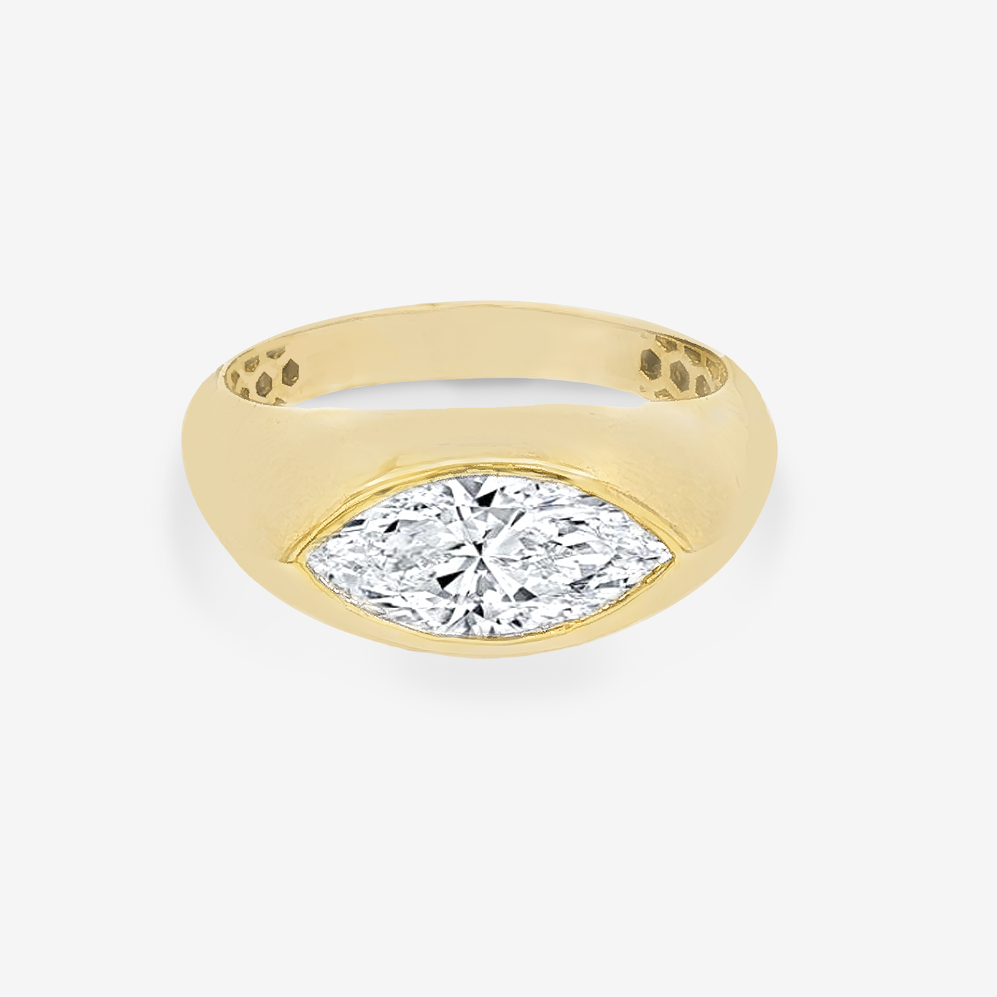 1.30CT Marquise Lab Grown Diamond East-West Ring