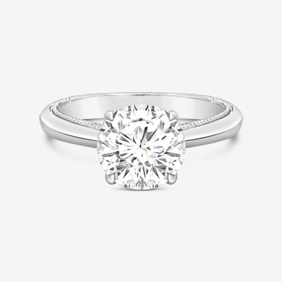 Preset 1.68CT Lab Grown Round Diamond Engagement Ring