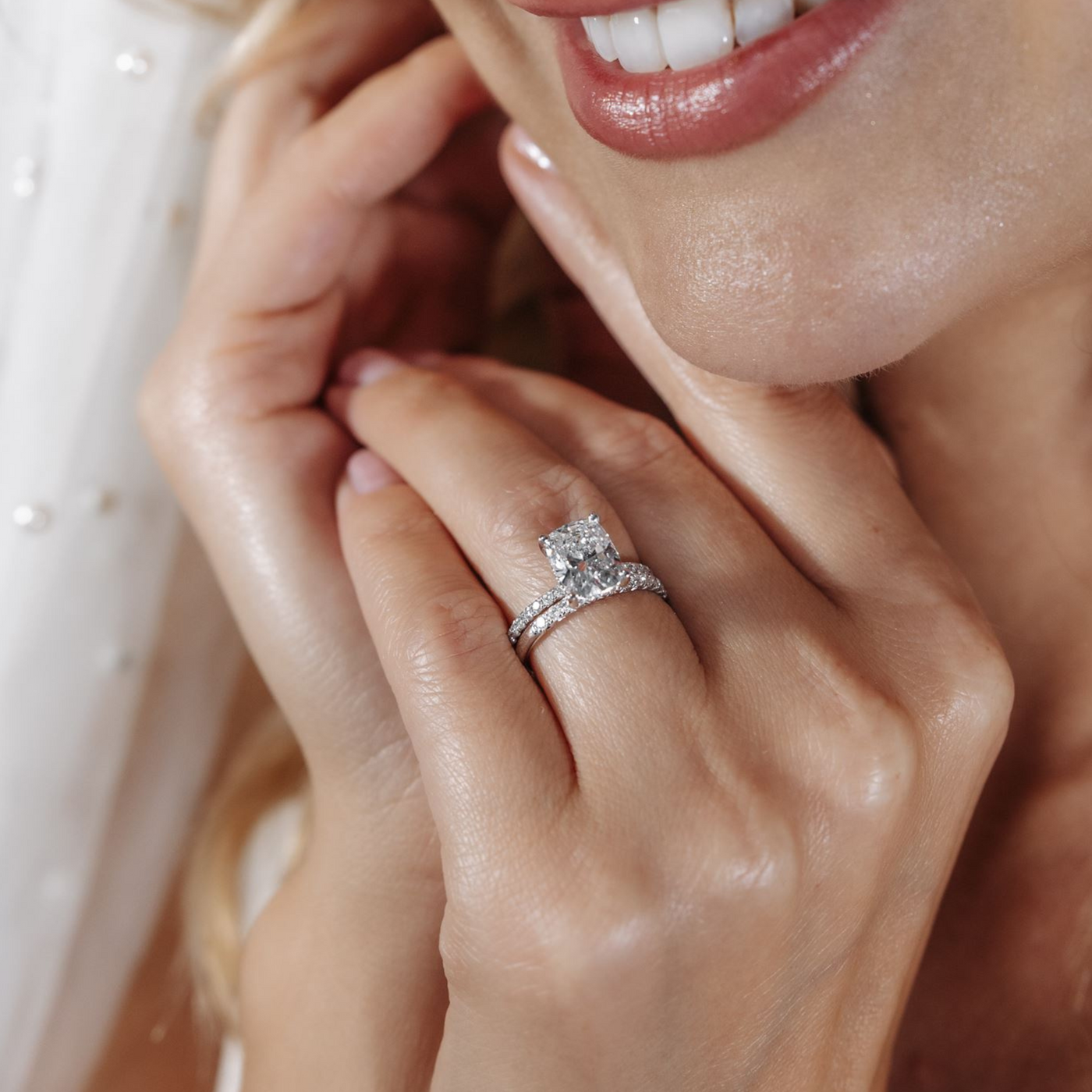 Preset 2.40CT Lab Grown Cushion Diamond Engagement Ring