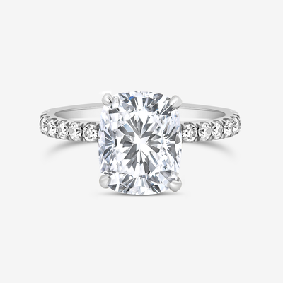 Preset 2.40CT Lab Grown Cushion Diamond Engagement Ring
