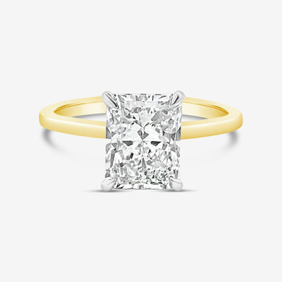 2.5 carat radiant cut diamond ring