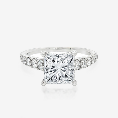 2.5CT Princess Lab Grown Diamond Engagement Ring