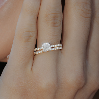 cushion cut diamond engagement ring