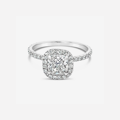 Preset 1.21ct Cushion Diamond Engagement Ring