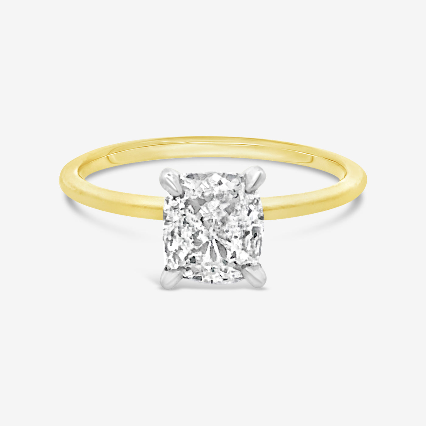 Preset 1.50CT Cushion Cut Diamond Engagement Ring
