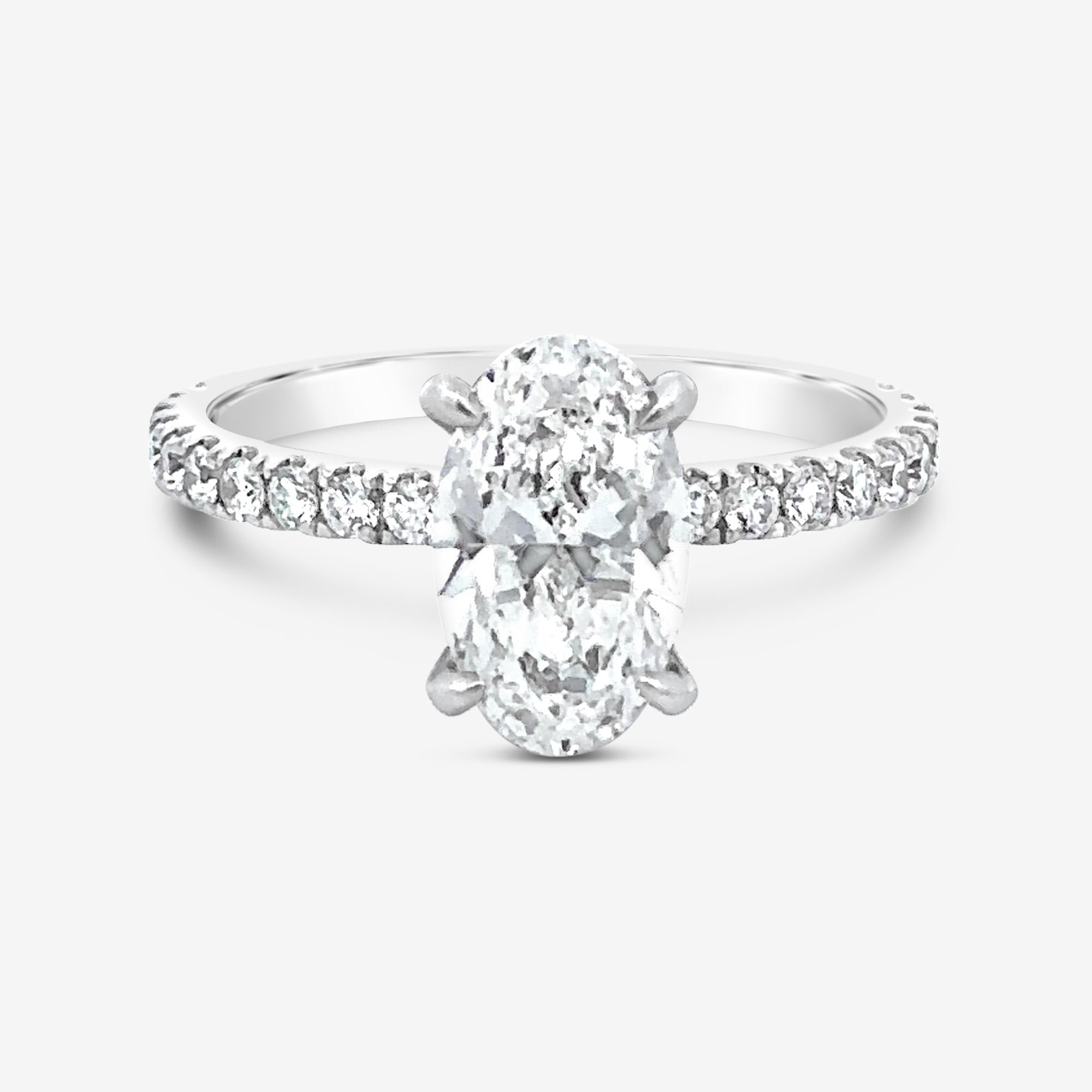 oval cut diamond engagement ring
