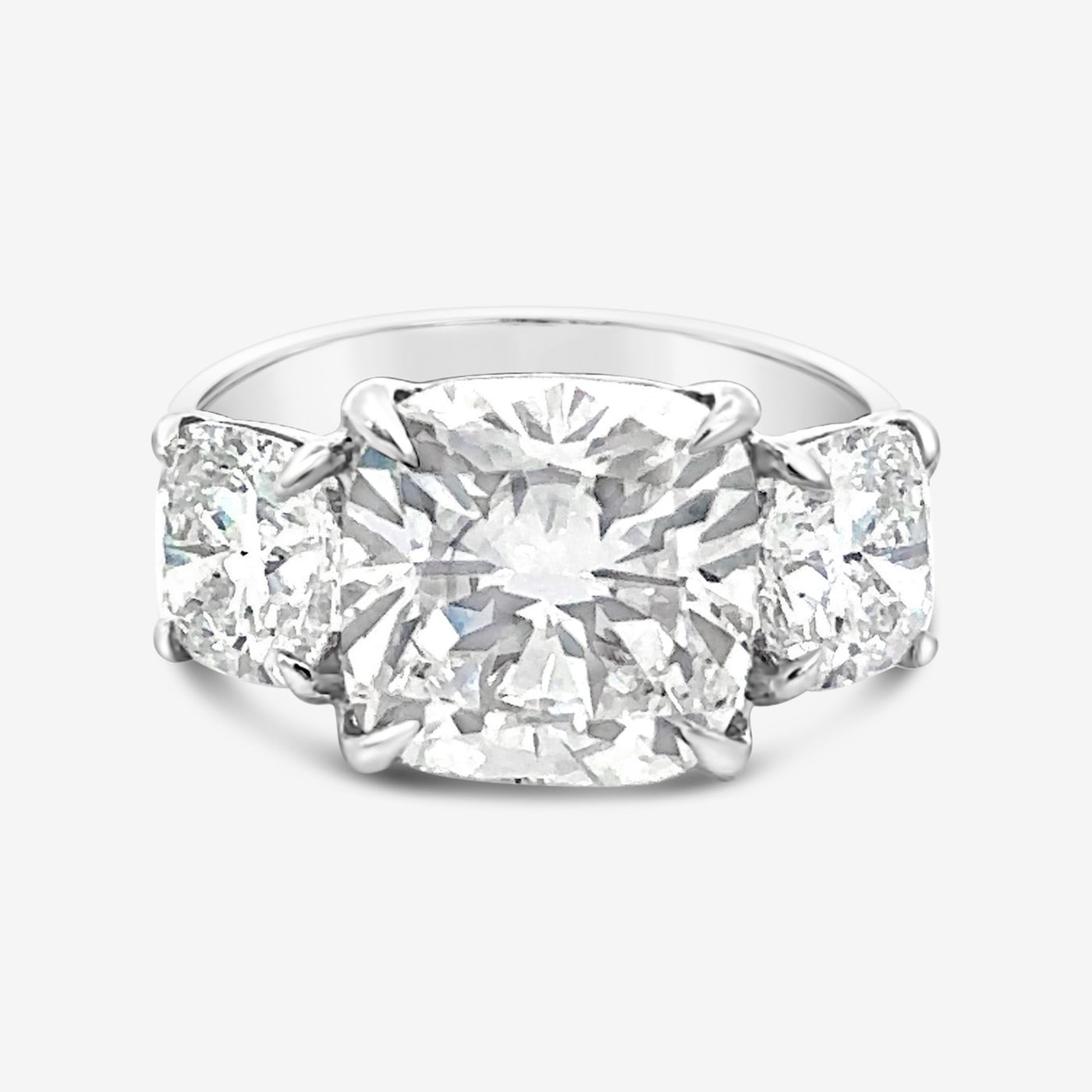 cushion cut diamond engagement ring