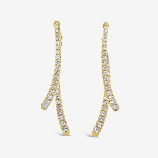 diamond swing earrings