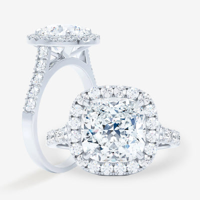 Ritz - Square Cushion Engagement Ring