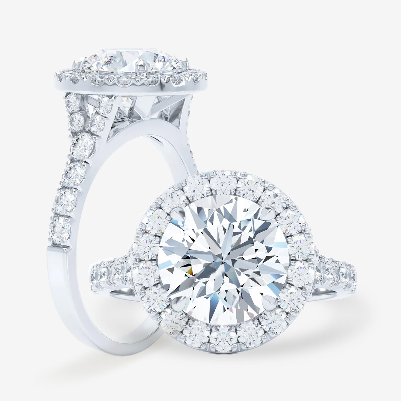 Ritz - Split Shank - Round Engagement Ring