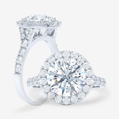 Ritz - Split Shank - Round Engagement Ring
