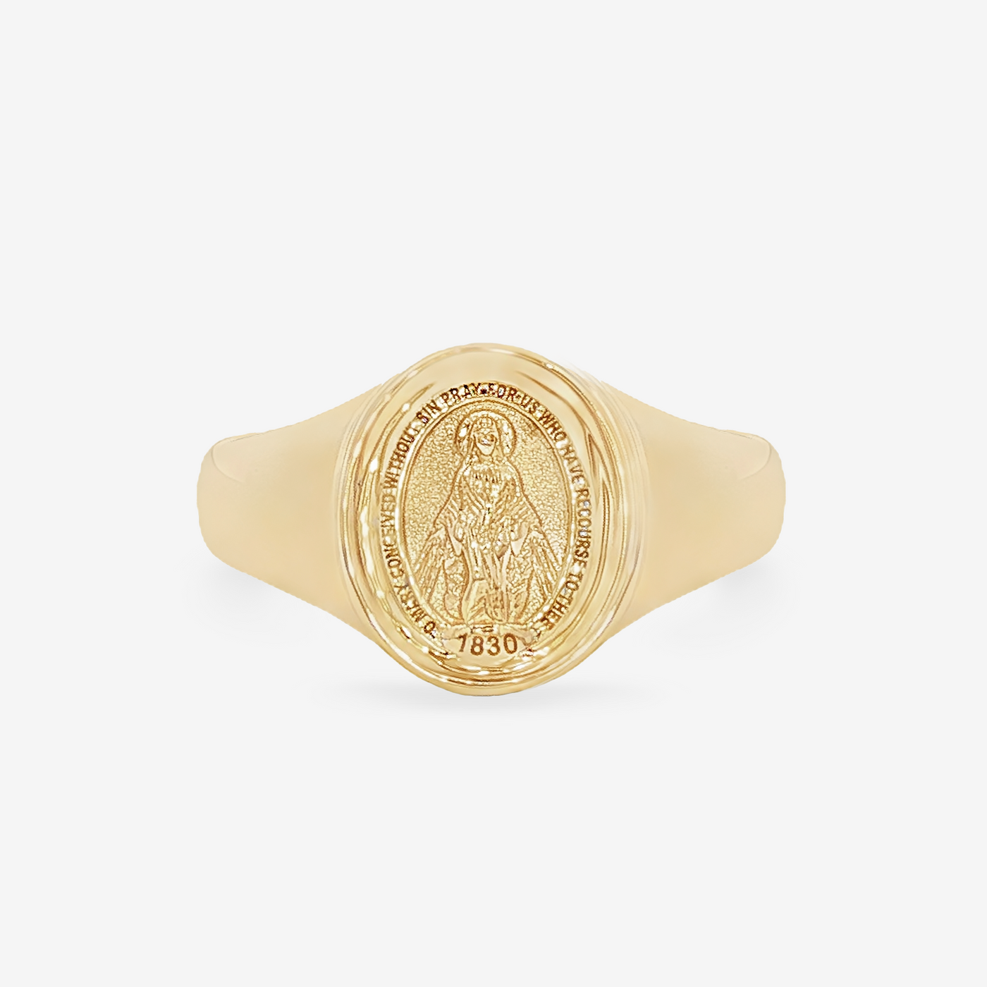 1830 Saint Mary Medallion Ring