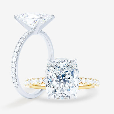Salute - Elongated Cushion Engagement Ring
