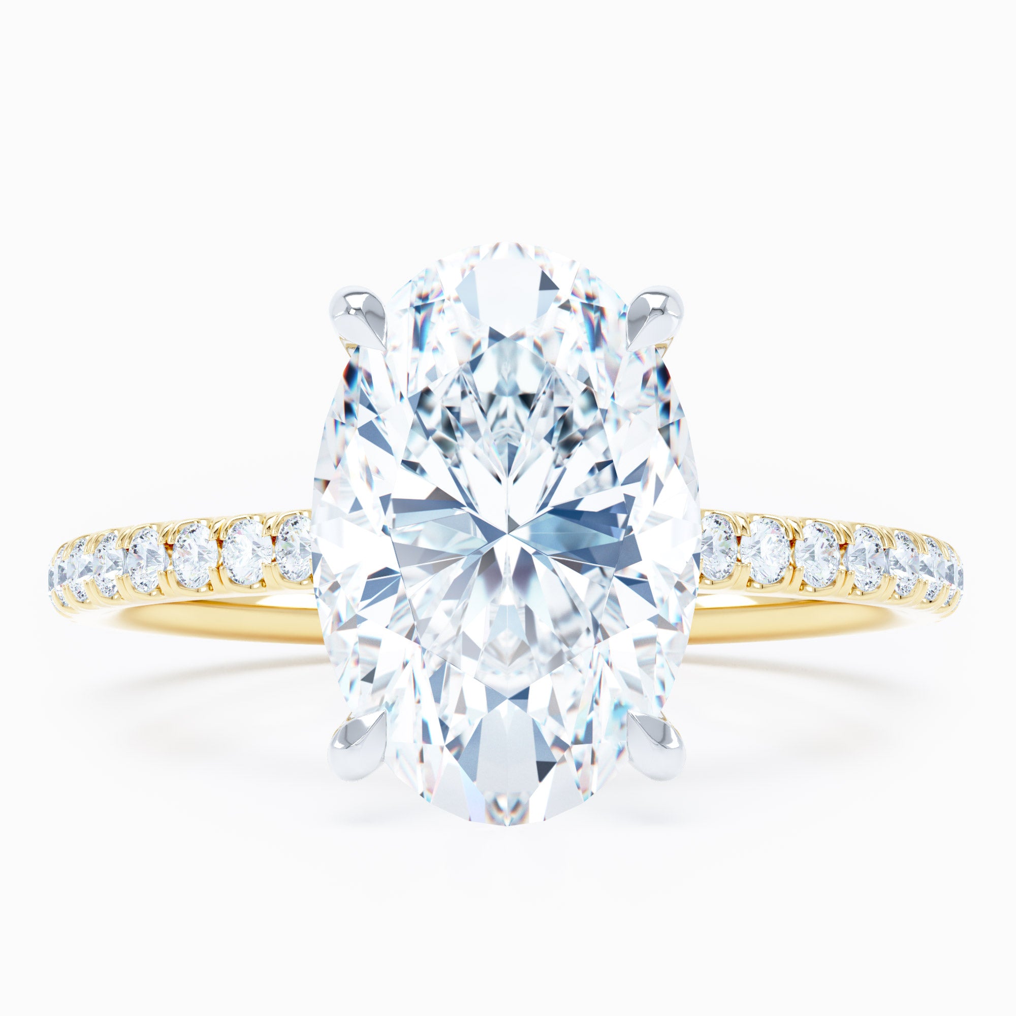 oval cut diamond engagement ring