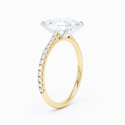 Salute Cathedral - Oval Engagement Ring