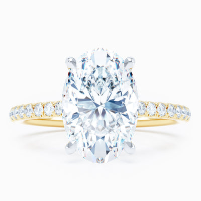 Salute Cathedral - Oval Engagement Ring