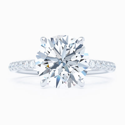 Salute Cathedral - Round Engagement Ring
