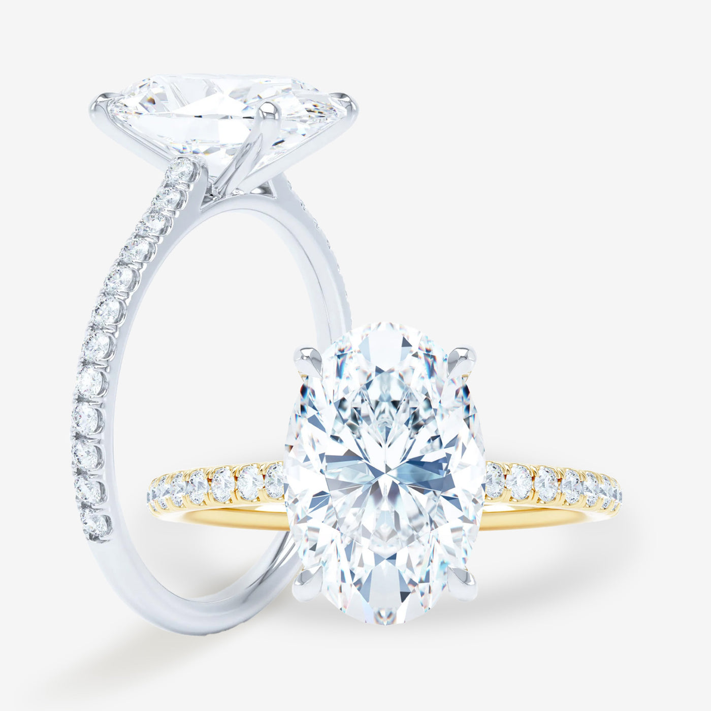 Salute Cathedral - Oval Engagement Ring