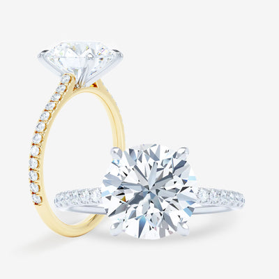 Salute Cathedral - Round Engagement Ring