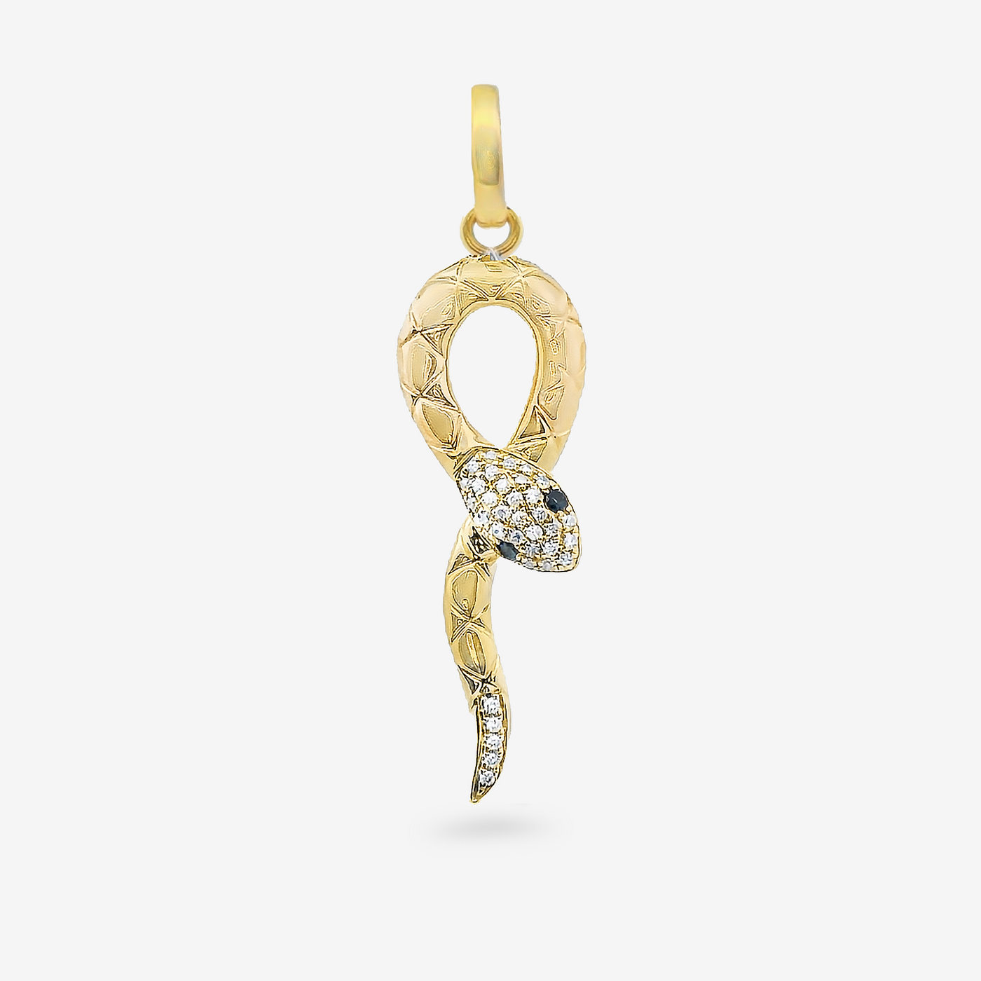 Sapphire & Diamond Snake Charm