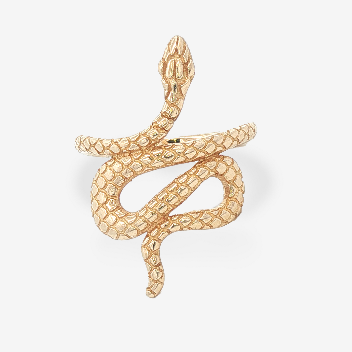 Scale Textured Serpent Wrap Ring