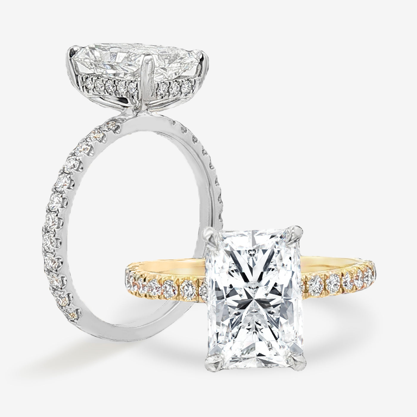 Silhouette - Radiant Cut Engagement Ring