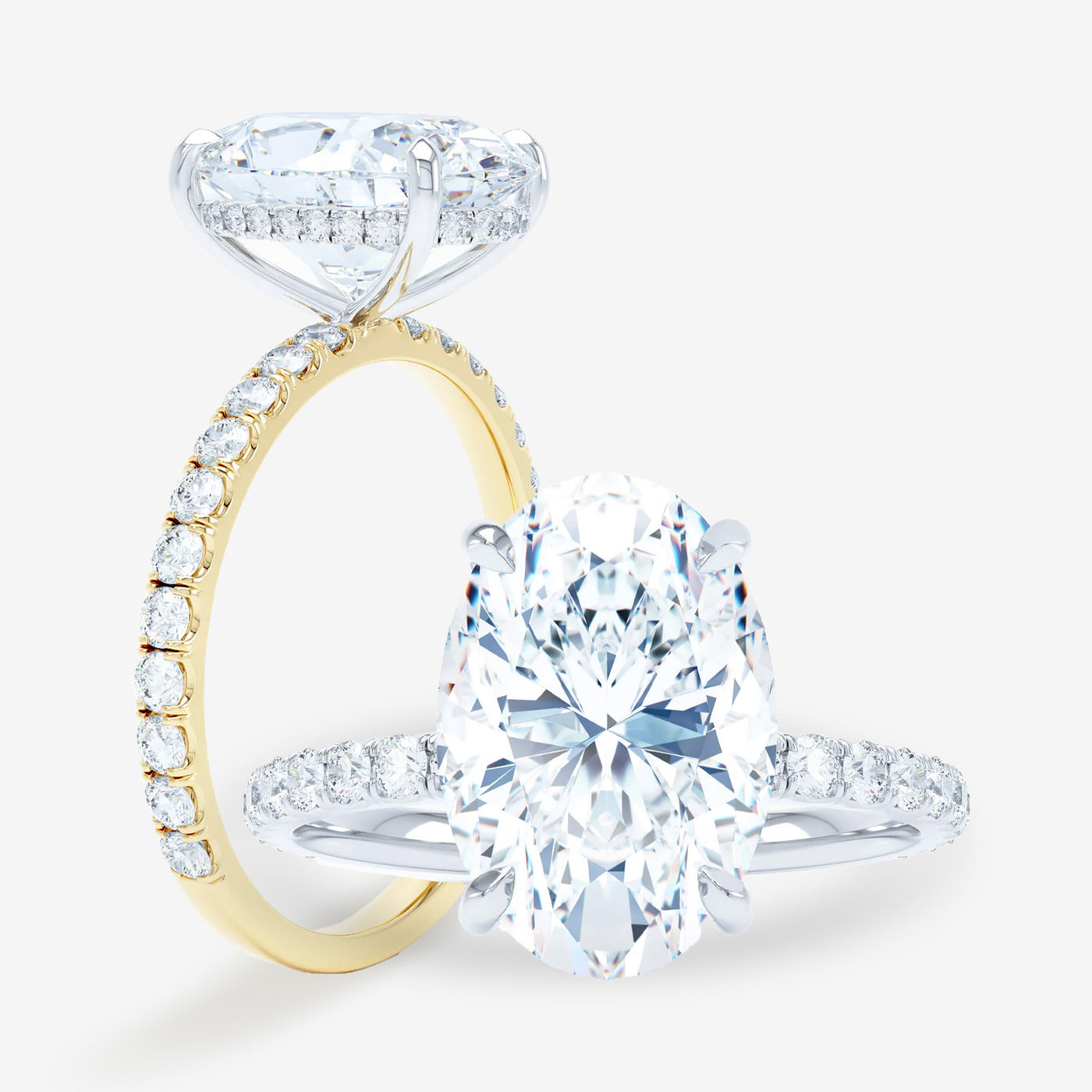 Silhouette - Oval Engagement Ring