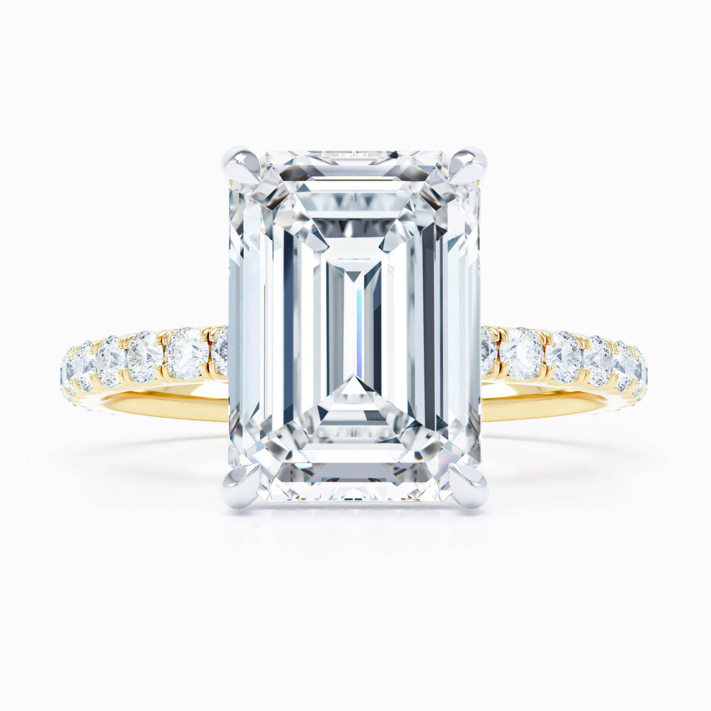 Silhouette - Emerald Cut Engagement Ring