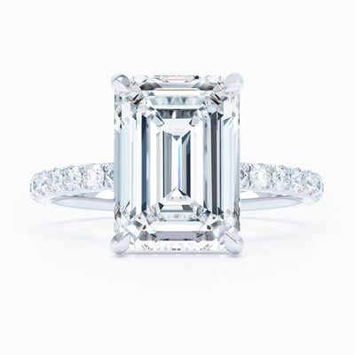 Silhouette - Emerald Cut Engagement Ring