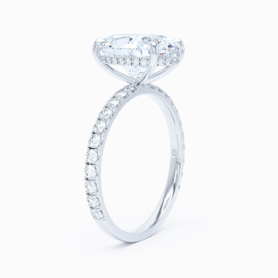 white gold oval cut diamond engagement ring