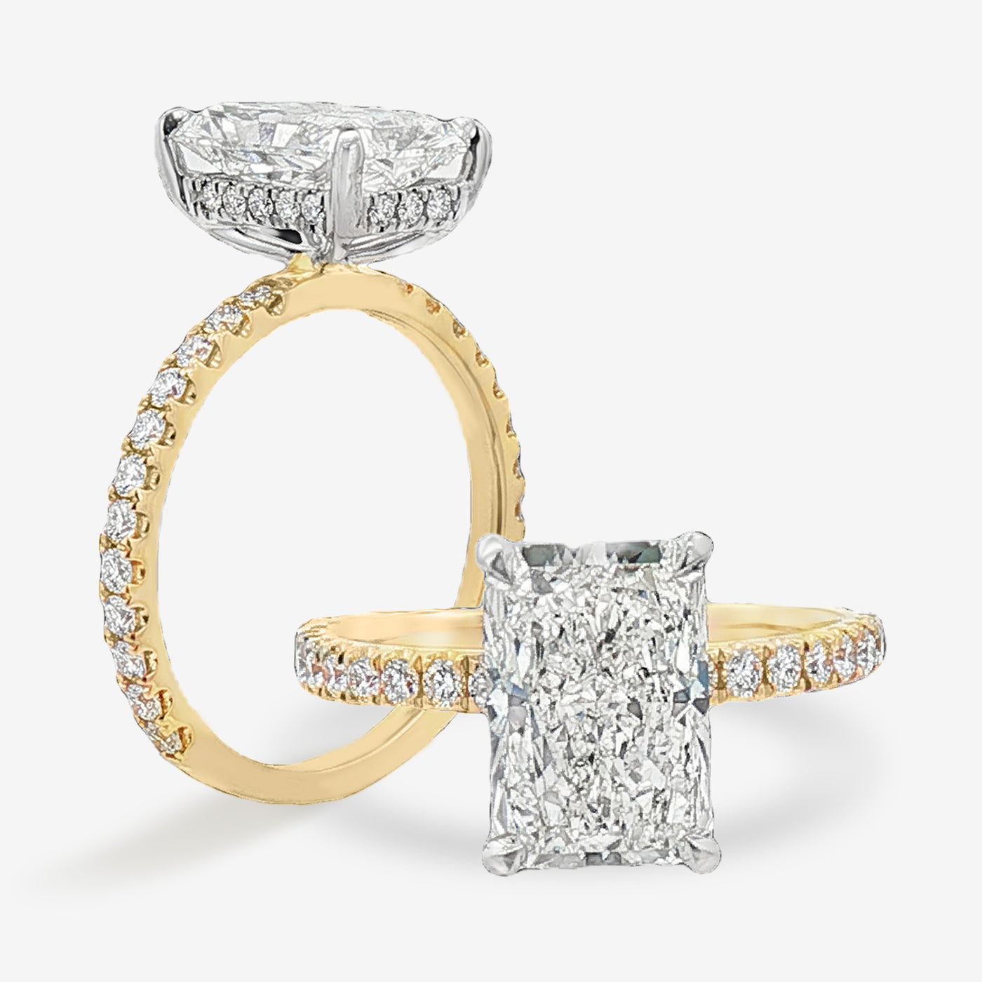 Silhouette - Radiant Cut Engagement Ring
