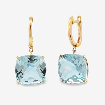 blue topaz dangle earrings