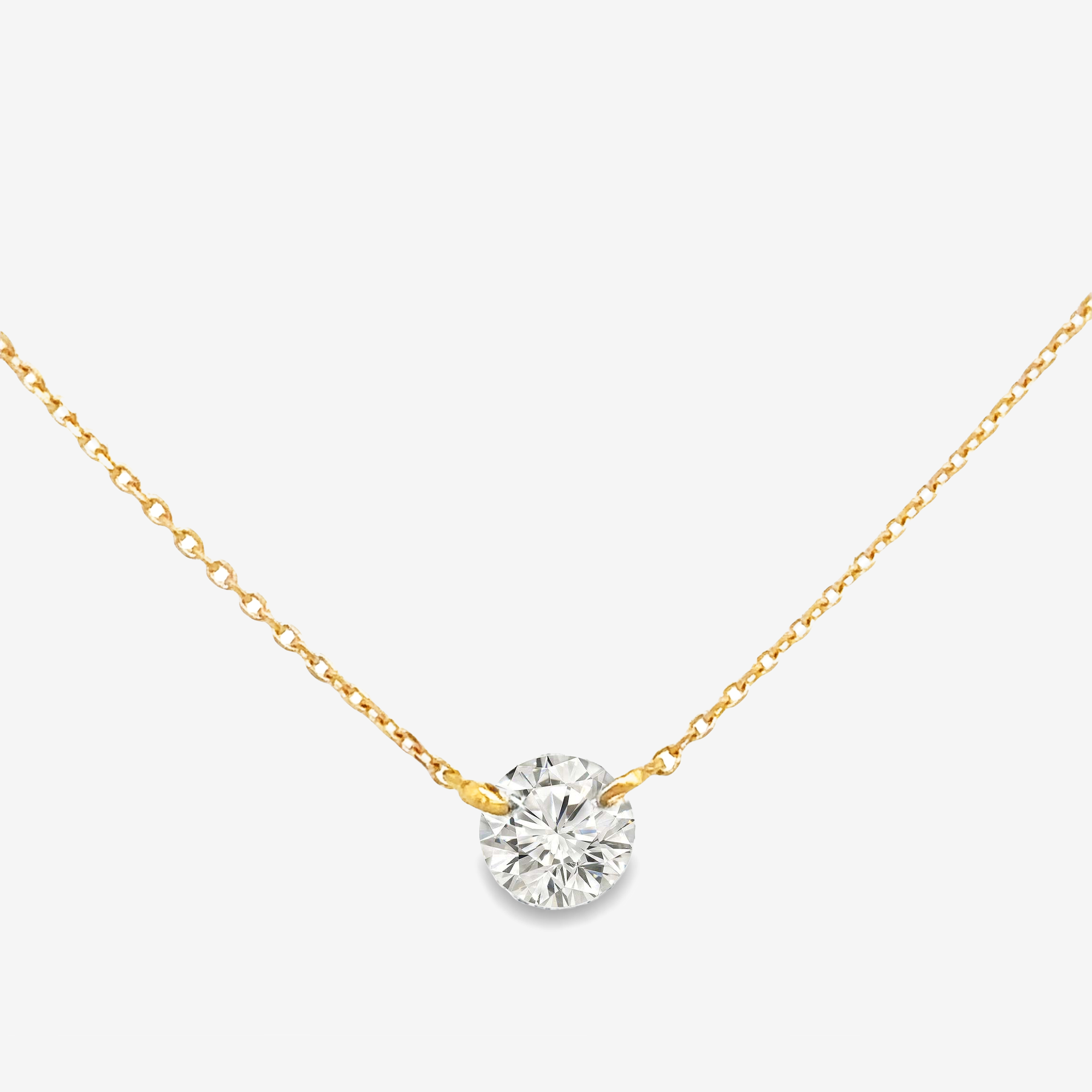 diamond solitaire necklace