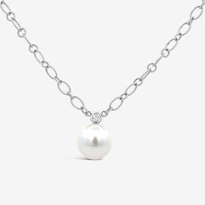 South Sea Pearl & Diamond Necklace