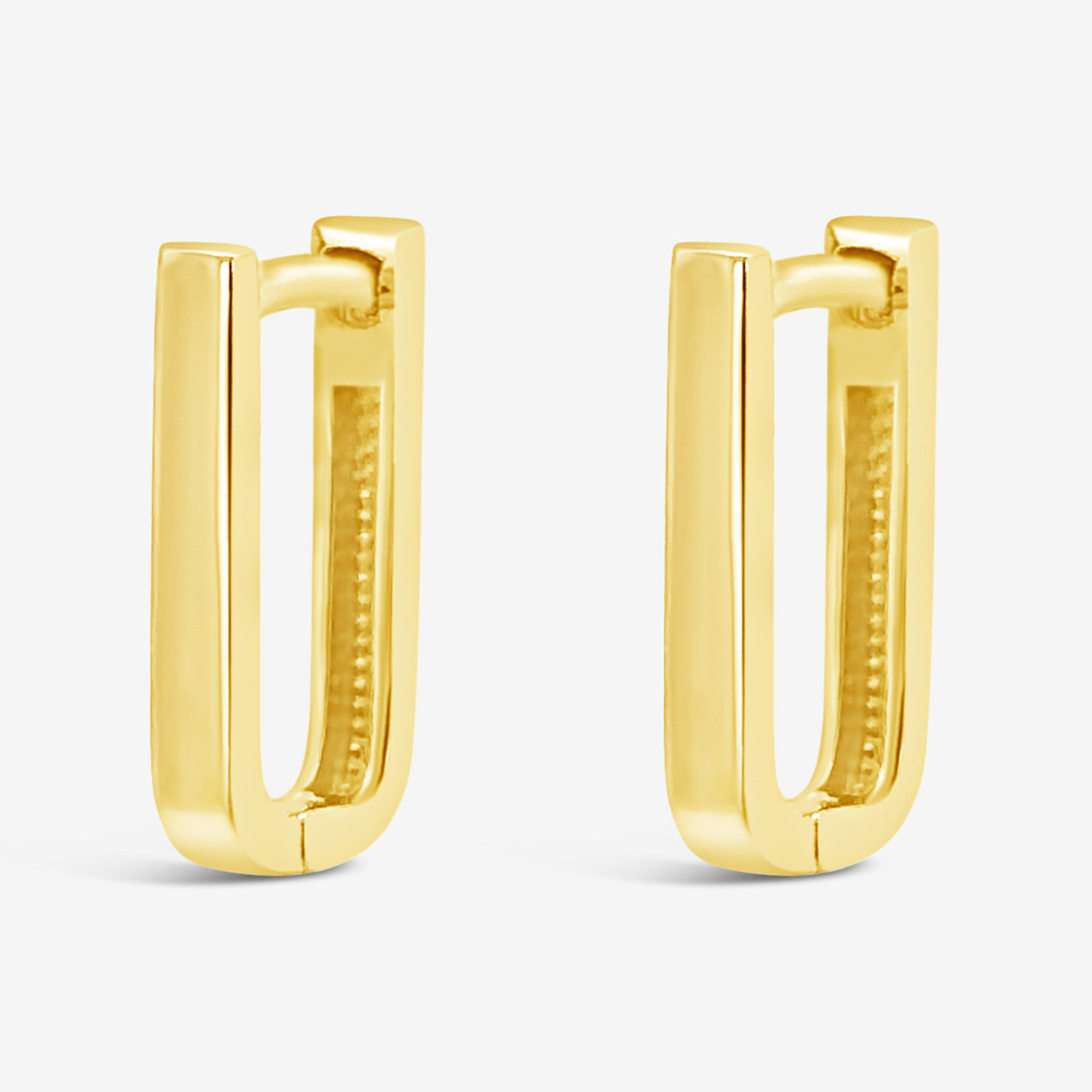 gold u hoop earrings