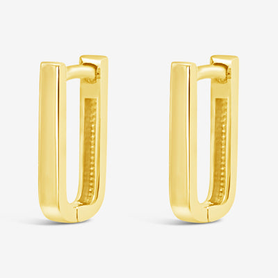 gold u hoop earrings