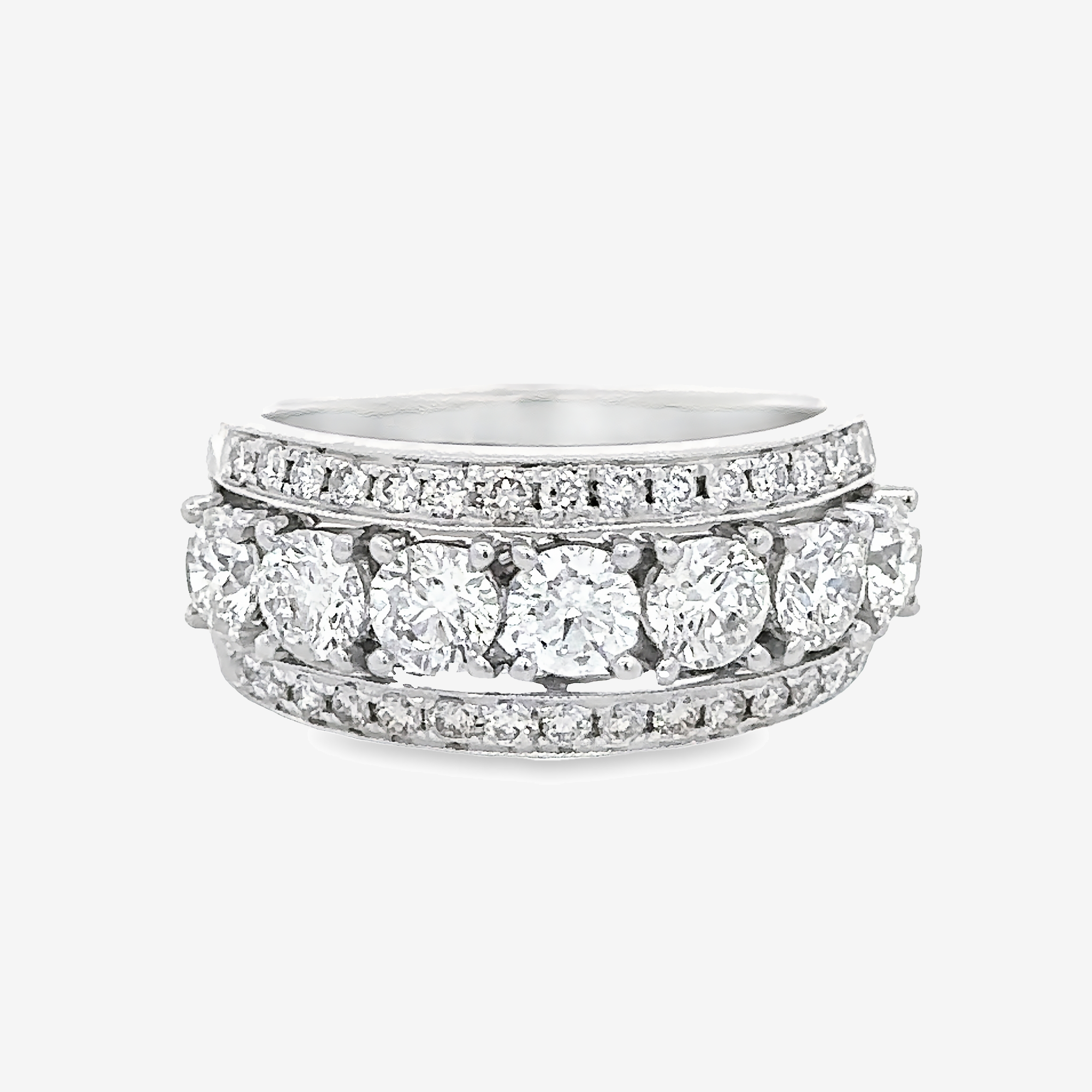 stacked diamond ring