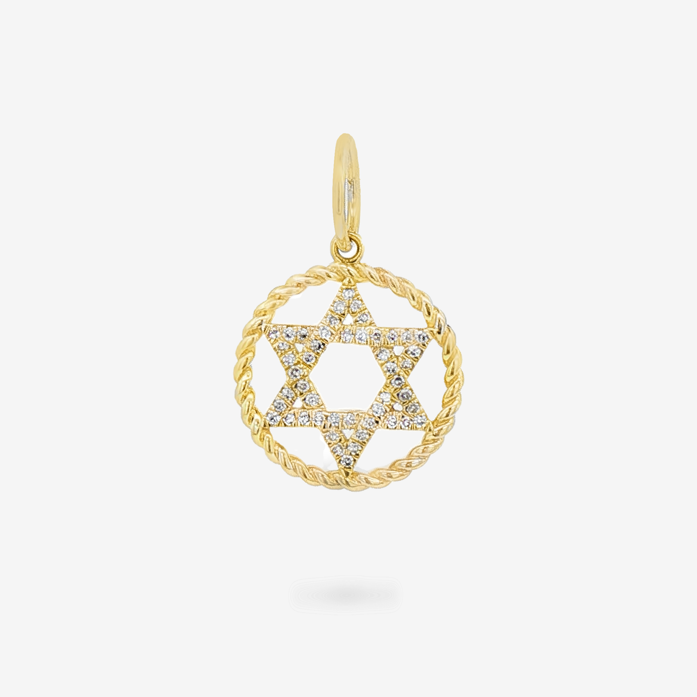 Star of David Twist Diamond Charm