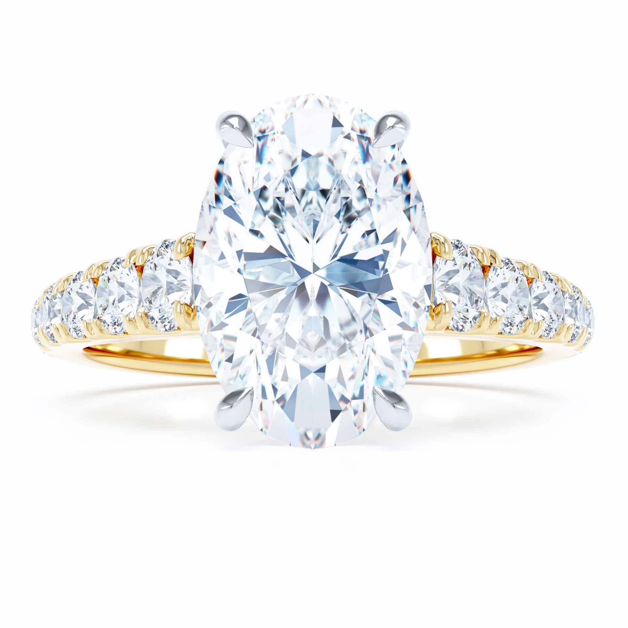 oval cut diamond engagement ring