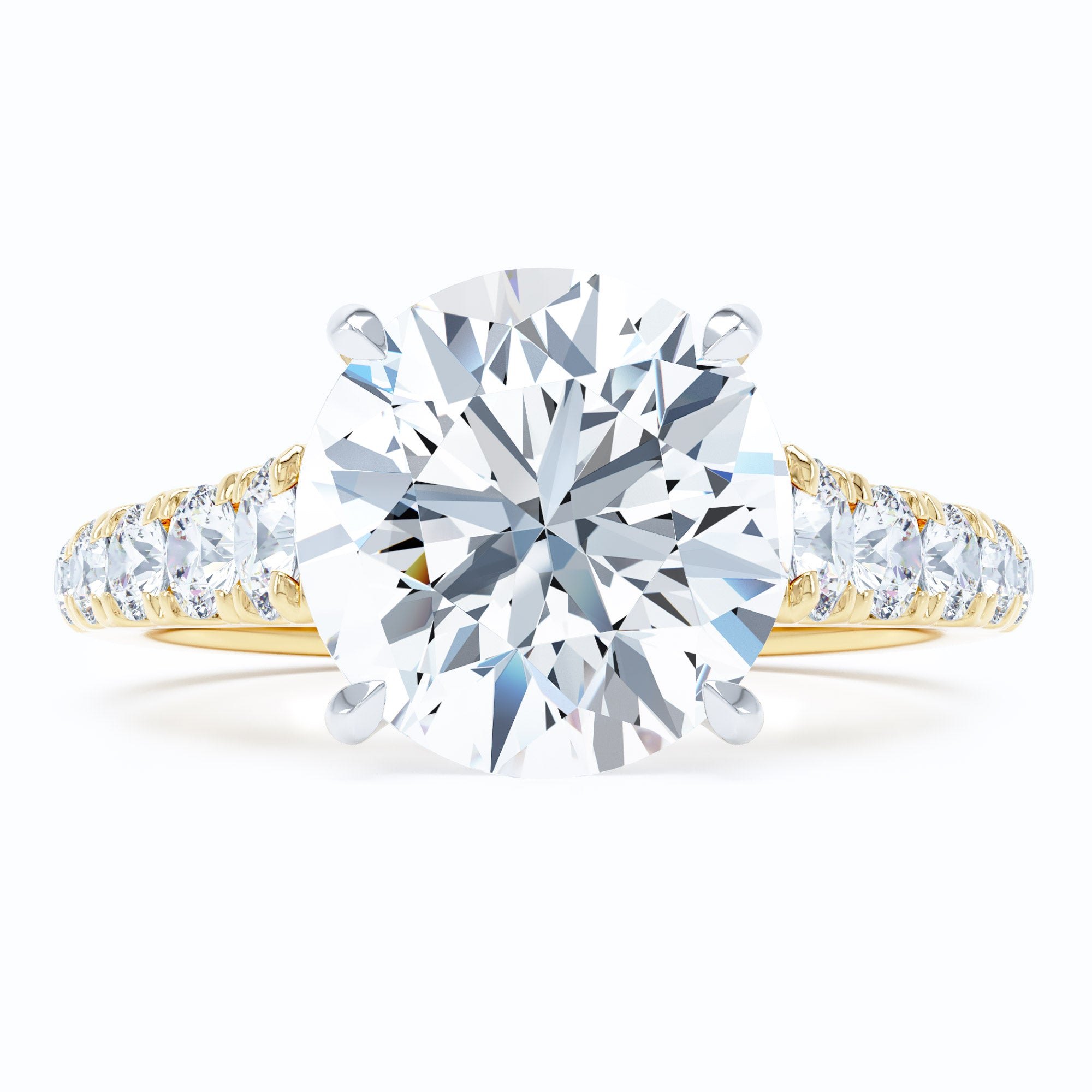 round cut diamond engagement ring
