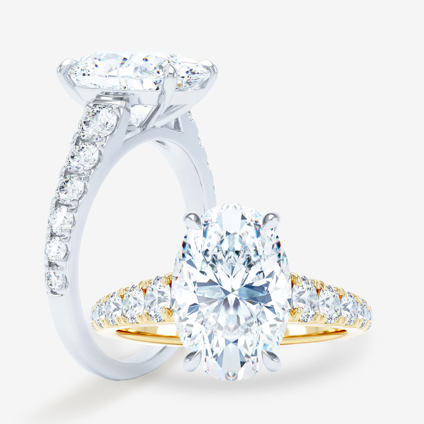Straight Up - Oval Engagement Ring
