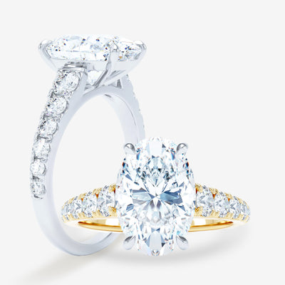 Straight Up - Oval Engagement Ring