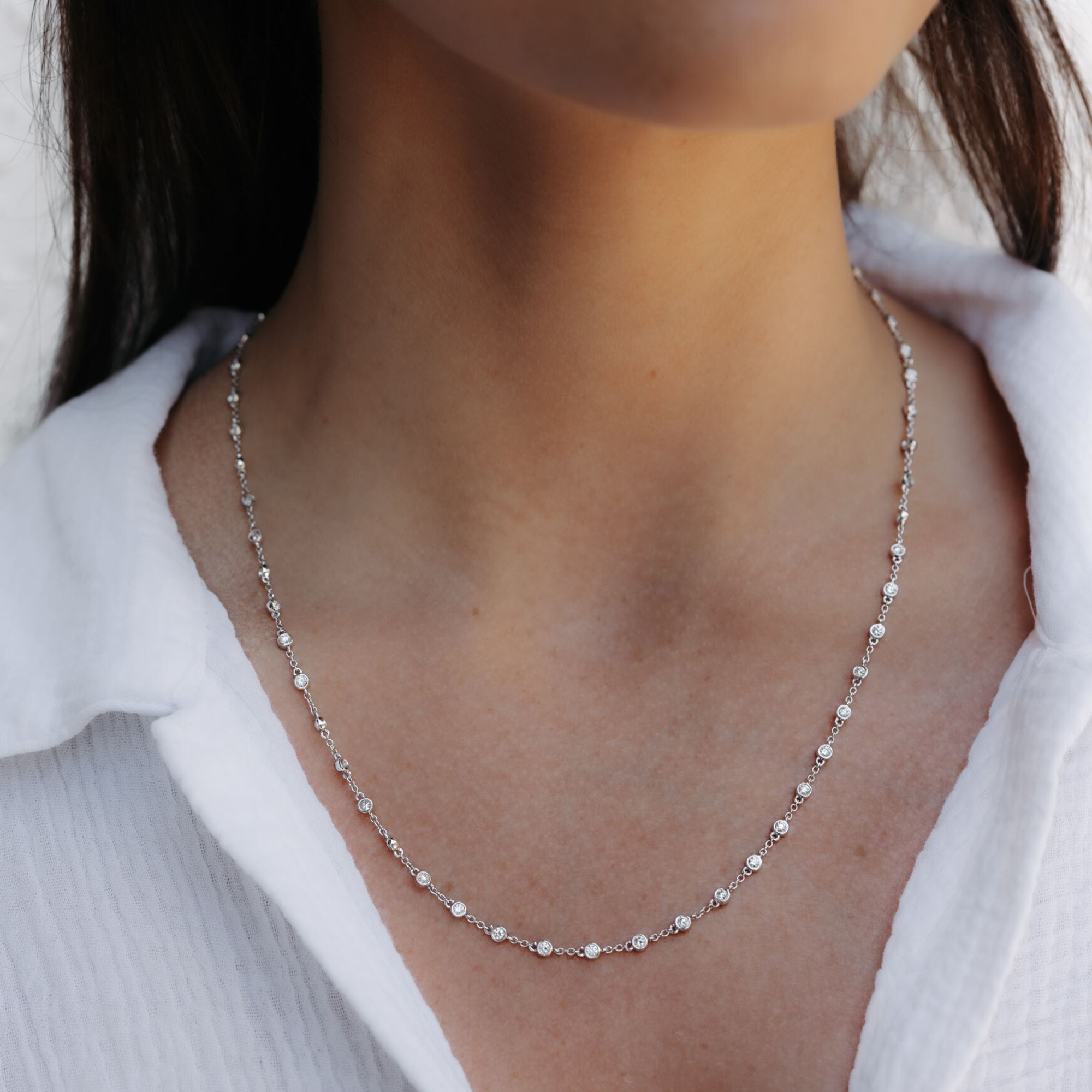 diamond station neckalce